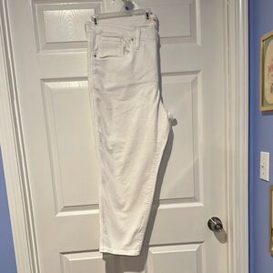 Women's Gently Worn Madewell Stovepipe White Jeans- 24W